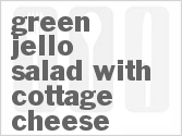 recipe for green jello salad with cottage cheese