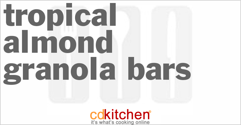 Tropical Almond Granola Bars - CDKitchen.com