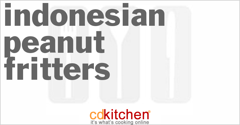Indonesian Peanut Fritters - CDKitchen.com