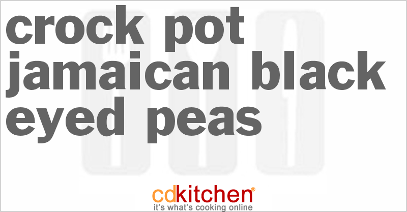 Jamaican Black-Eyed Peas - CDKitchen.com