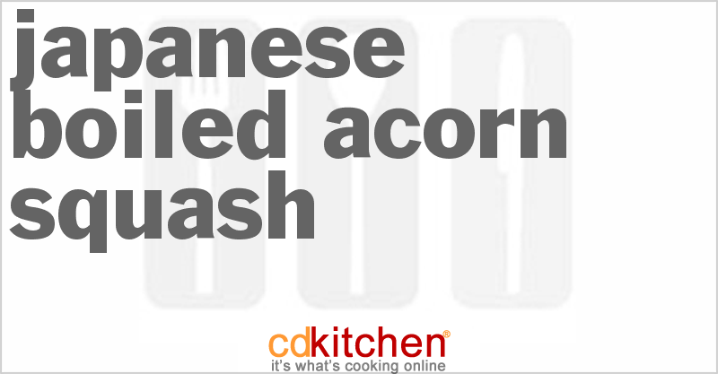 Japanese Boiled Acorn Squash - CDKitchen.com