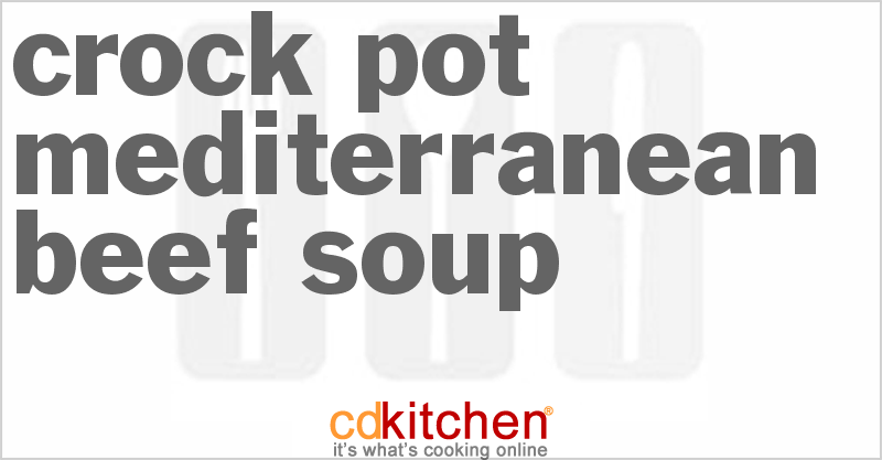 Mediterranean Beef Soup - CDKitchen.com