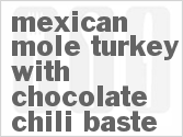recipe for mexican mole turkey with chocolate chili baste