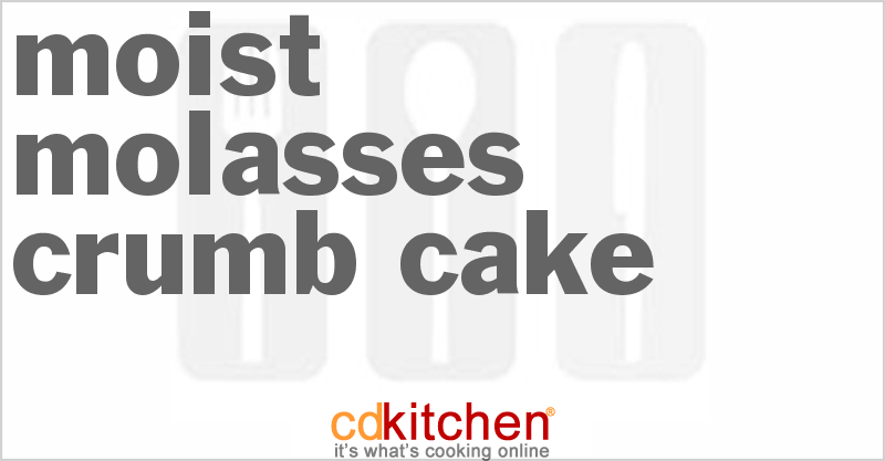 Moist Molasses Crumb Cake - CDKitchen.com