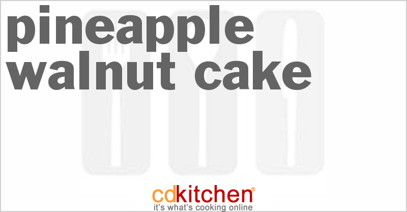 Pineapple Walnut Cake - CDKitchen.com