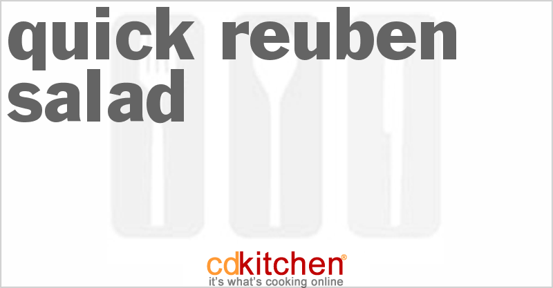 Quick Reuben Salad - CDKitchen.com