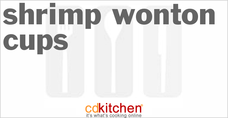 Shrimp Wonton Cups - CDKitchen.com
