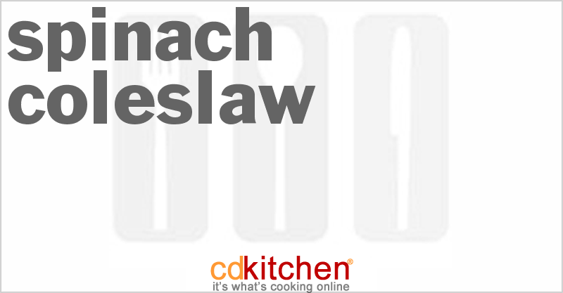Spinach Coleslaw - CDKitchen.com