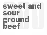 recipe for sweet and sour ground beef