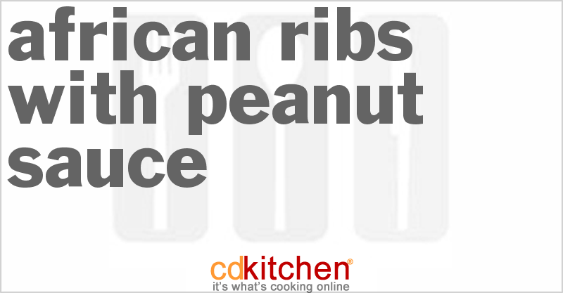 African Ribs With Peanut Sauce - CDKitchen.com