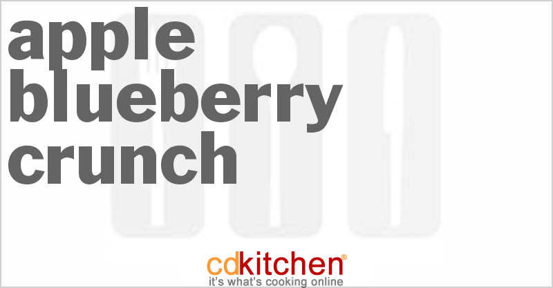 Apple-Blueberry Crunch - CDKitchen.com