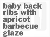 recipe for baby back ribs with apricot barbecue glaze