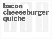 recipe for bacon cheeseburger quiche