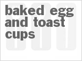 recipe for baked egg and toast cups