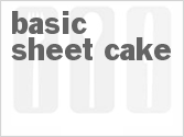 recipe for basic sheet cake