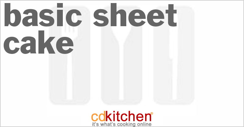 Basic Sheet Cake - CDKitchen.com