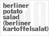 recipe for berliner potato salad (berliner kartoffelsalat)