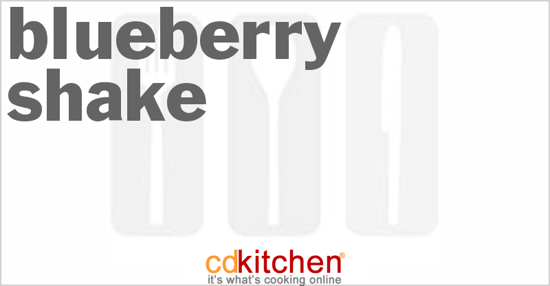Blueberry Shake - CDKitchen.com