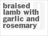 recipe for slow cooker braised lamb with garlic and rosemary