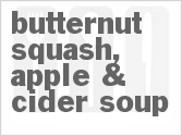 recipe for butternut squash, apple & cider soup