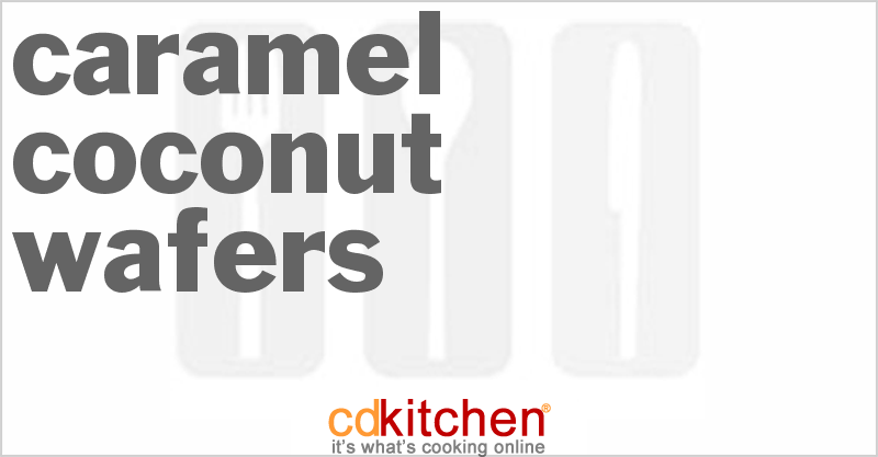 Caramel Coconut Wafers - CDKitchen.com