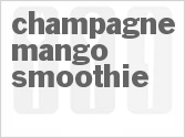 recipe for champagne mango smoothie cocktail