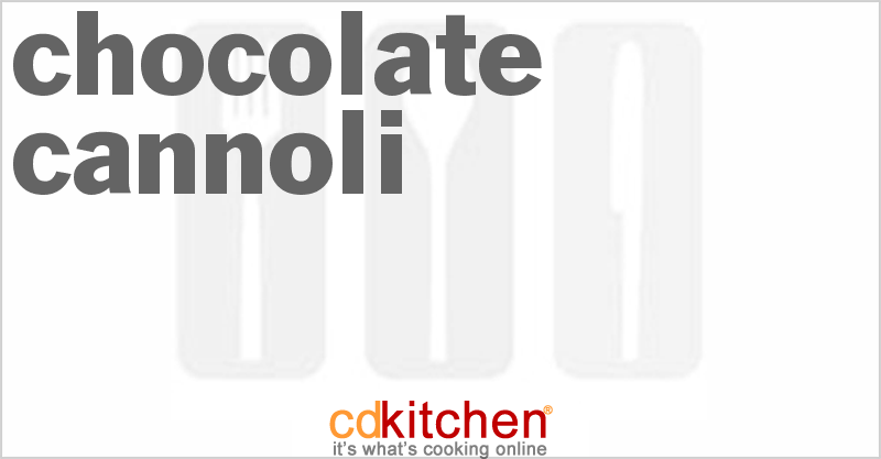 Chocolate Cannoli - CDKitchen.com