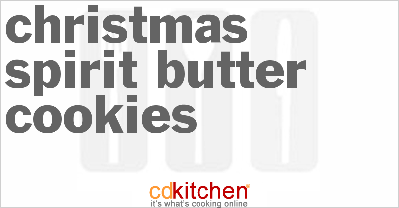 Christmas Spirit Butter Cookies - CDKitchen.com