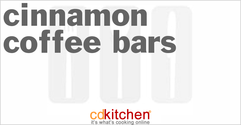 Cinnamon Raisin Coffee Bars - CDKitchen.com