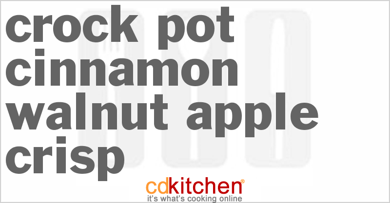 Cinnamon Walnut Apple Crisp - CDKitchen.com