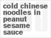recipe for cold chinese noodles in peanut sesame sauce