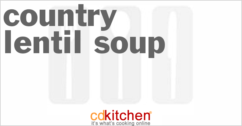 Country Lentil Soup - CDKitchen.com