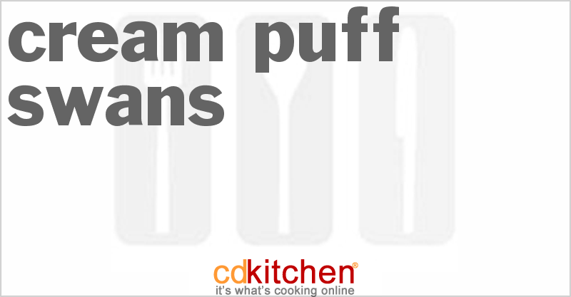 Cream Puff Swans - CDKitchen.com