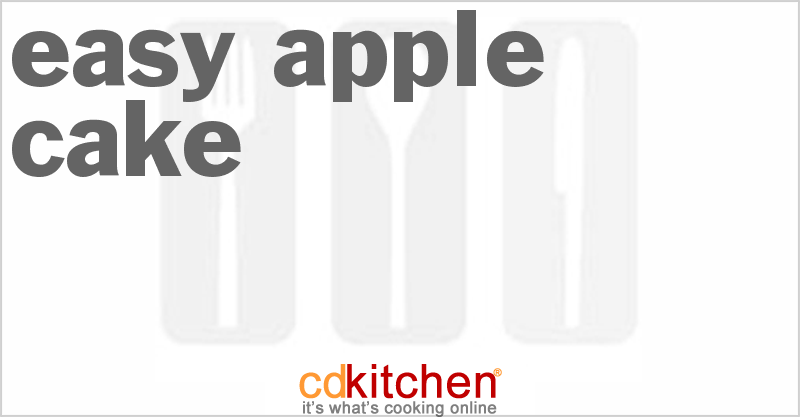 Easy Apple Cake - CDKitchen.com