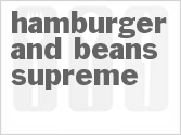 recipe for hamburger and beans supreme