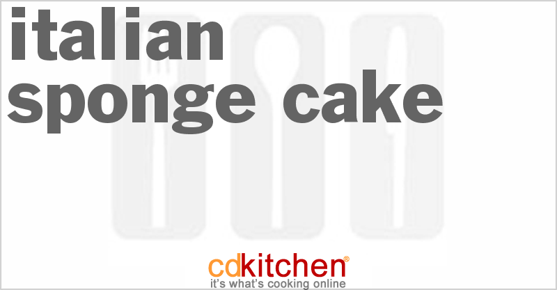 Italian Sponge Cake - CDKitchen.com