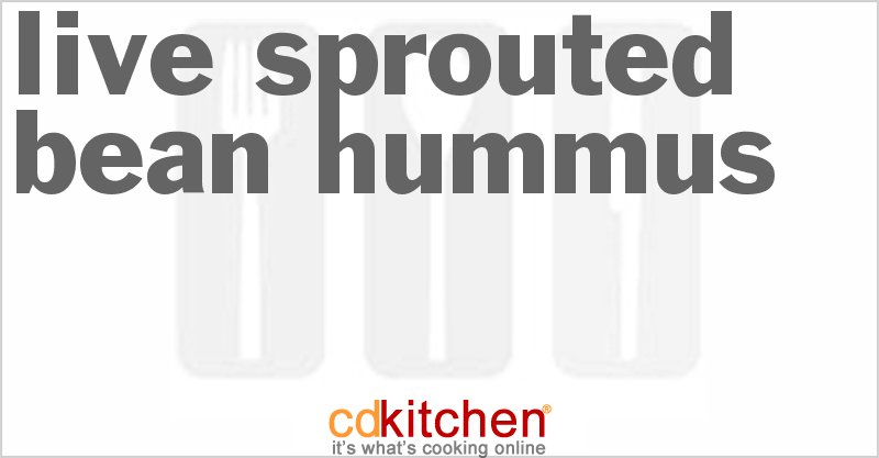 Live Sprouted Bean Hummus - CDKitchen.com