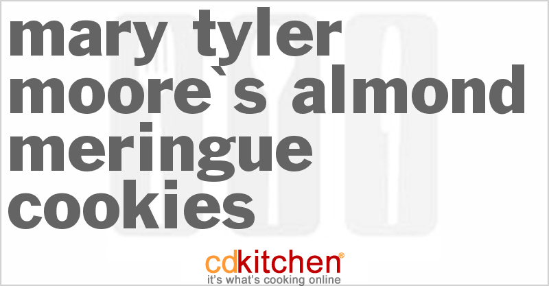 Mary Tyler Moore's Almond Meringue Cookies - CDKitchen.com