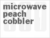 recipe for microwave peach cobbler
