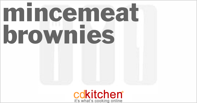 Mincemeat Brownies - CDKitchen.com