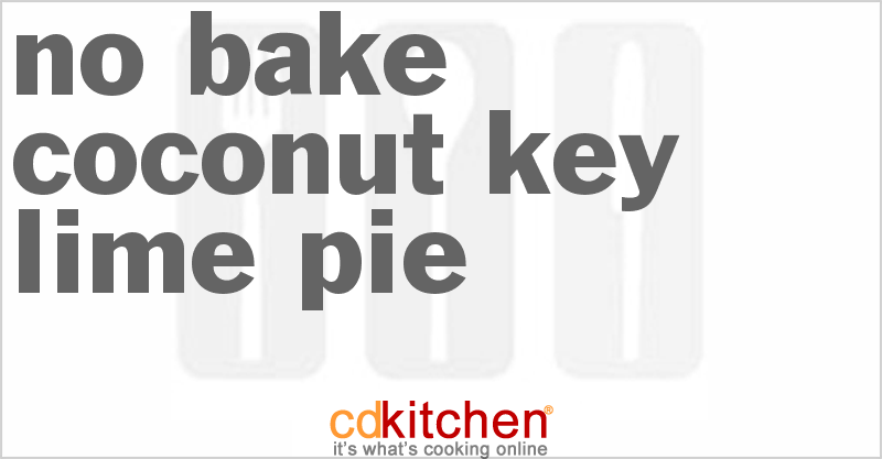 No Bake Coconut Key Lime Pie - CDKitchen.com