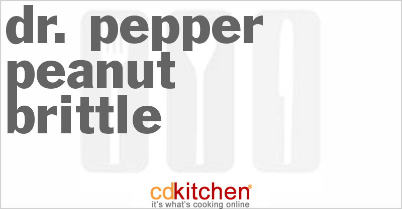 Dr. Pepper Peanut Brittle - CDKitchen.com
