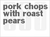 recipe for pork chops with roast pears