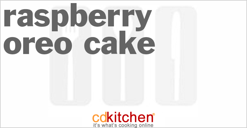 Raspberry-Oreo Cake - CDKitchen.com
