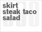 recipe for skirt steak taco salad