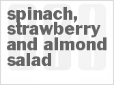 recipe for spinach, strawberry, and almond salad