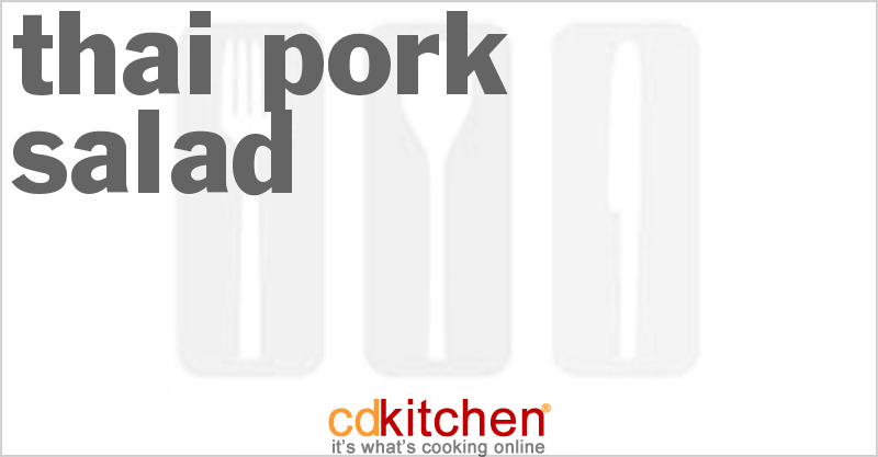 Thai Pork Salad - CDKitchen.com