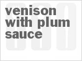 recipe for venison with plum sauce