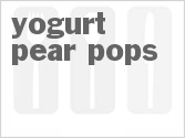 recipe for yogurt pear pops