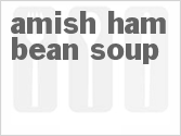 recipe for amish ham bean soup